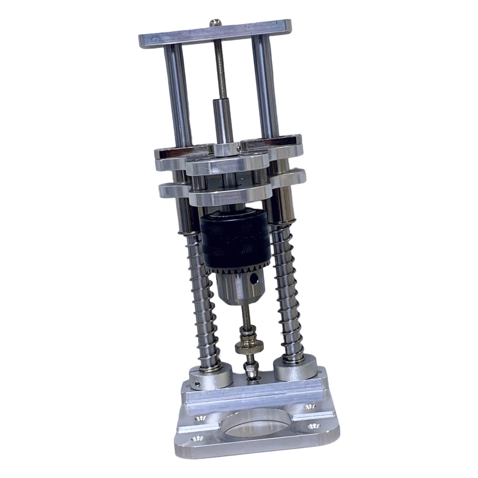 Generic Guía Vertical de Taladro Soporte Estable Herramienta Auxiliar Precisión Instalación Sencilla Aluminio Aleación Diseño Compacto Adecuado para Taller
