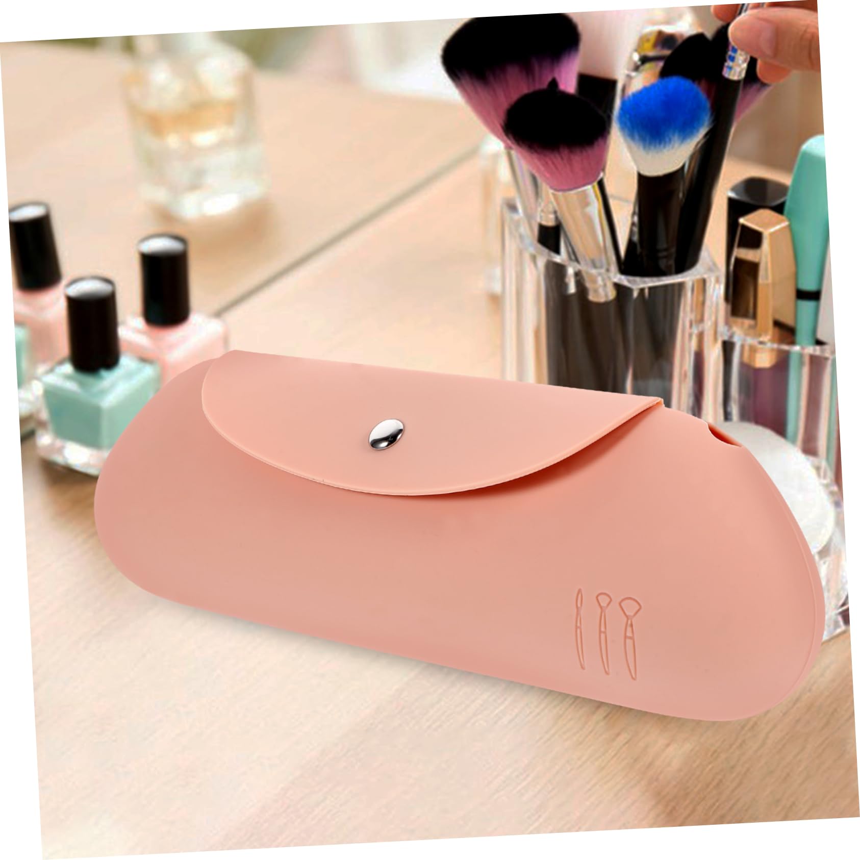 ✨️ シリコンメイクブラシバッグ ポータブルトラベルトイレタリーバッグ メイク Amazon.co.jp: シリコンメイクバッグ | 旅行用ポータブル