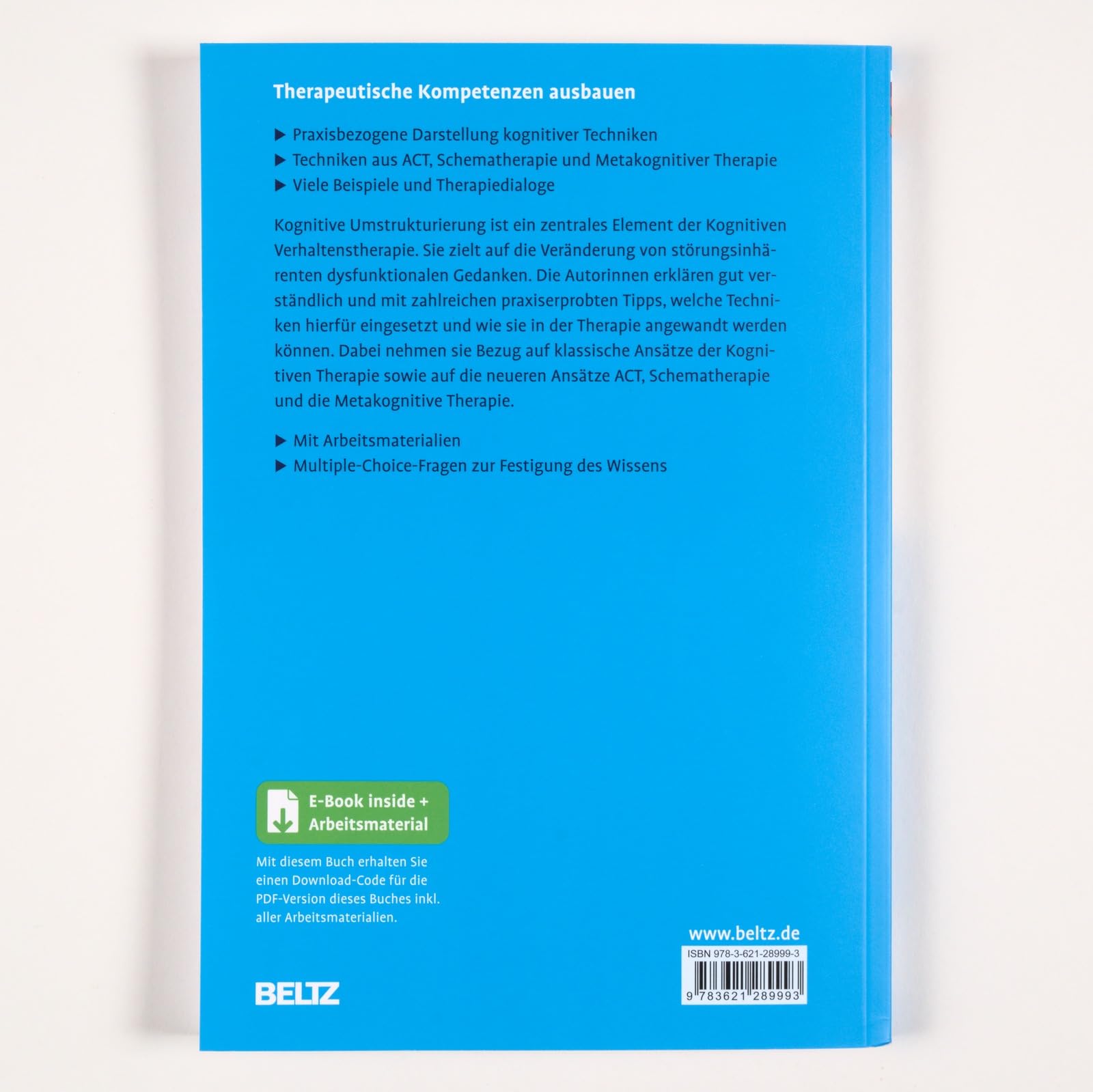 Kognitive Umstrukturierung: Techniken der Verhaltenstherapie. Mit E-Book inside und Arbeitsmaterial