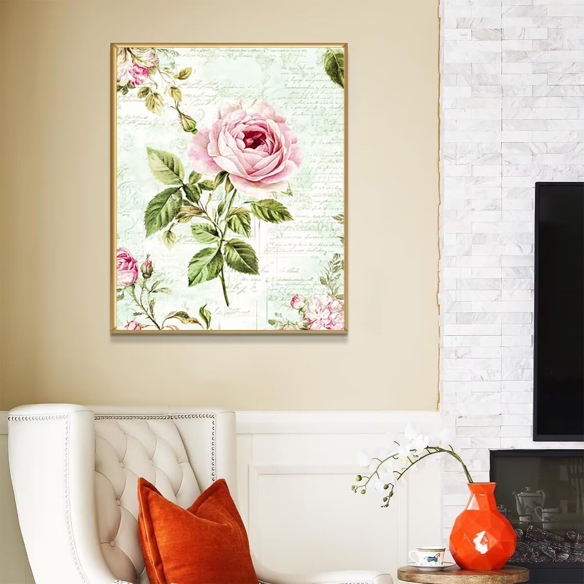 Dipingere con i Numeri Fiore, Paint by Numbers Adulti Pianta, Fai da te Creativi Adulti Quadri da Dipingere Numerati Kit per Decorazione Della Parete di Casa, Regalo 80x110 cm Senza Cornice F8-8