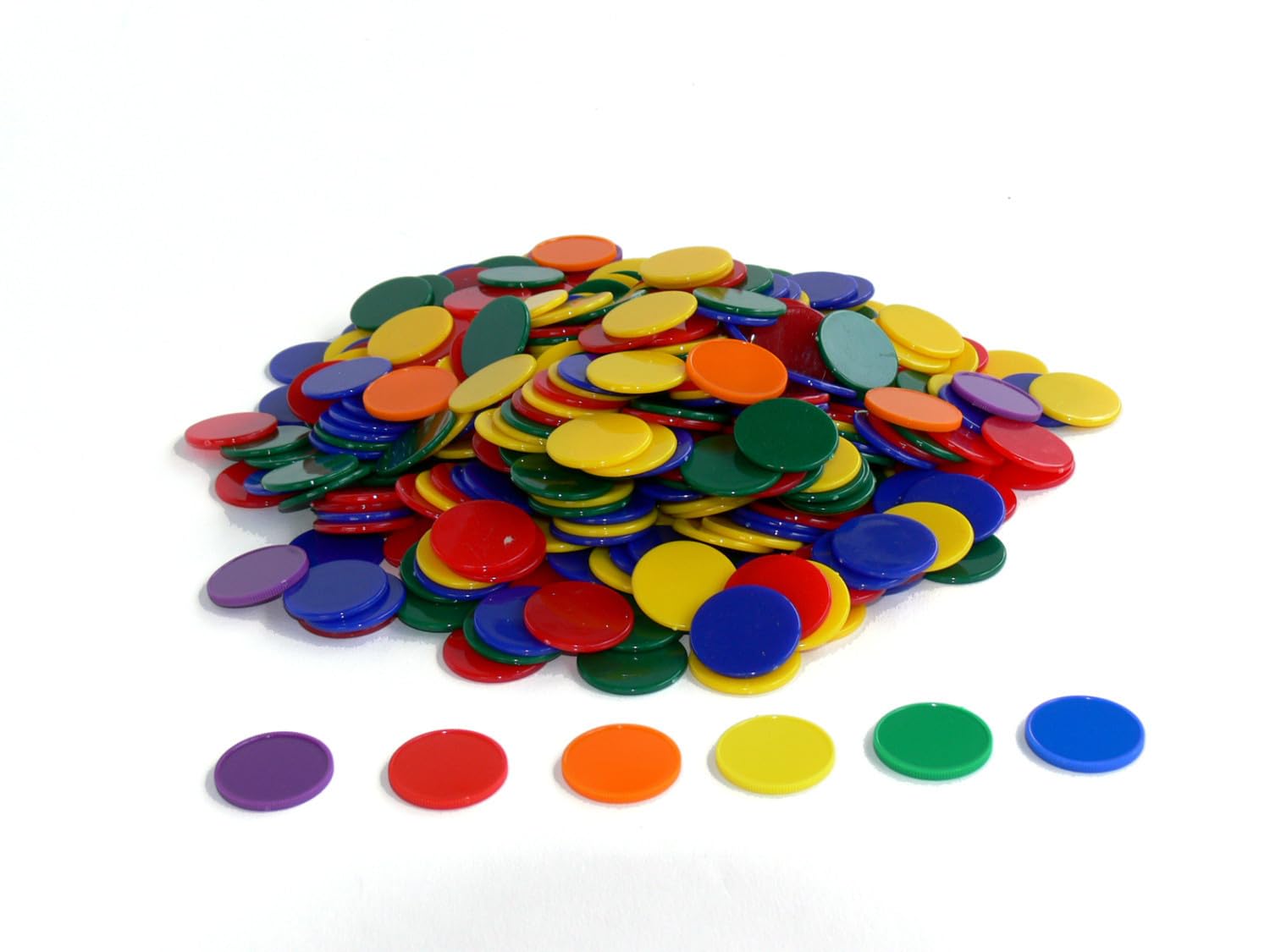 Jetons opaques multicolores lot de 500 pièces rigides haute densité - 3