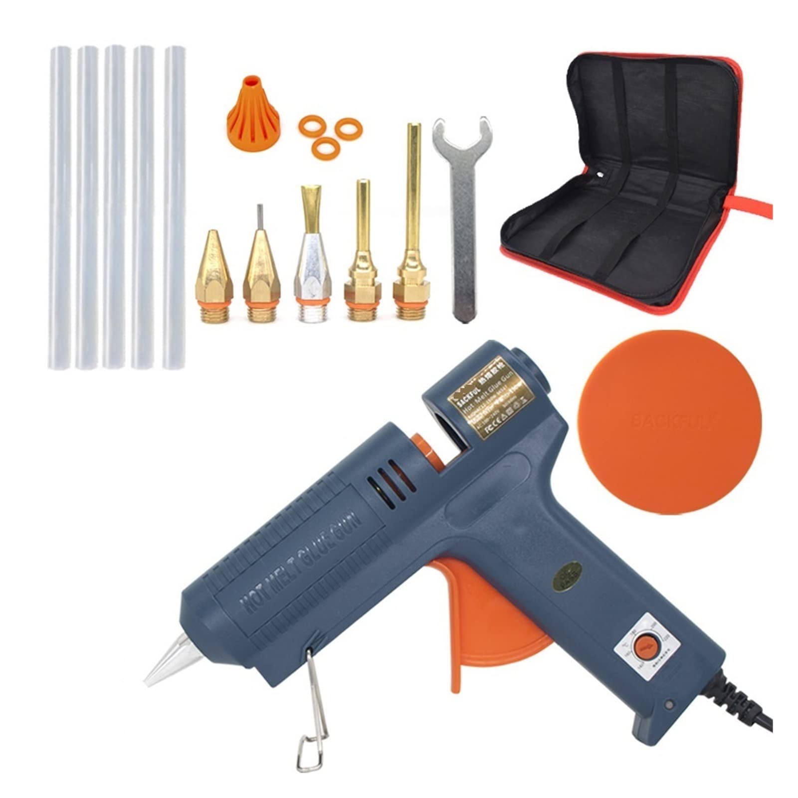 Narzędzia do klejenia na gorąco 150W pistolet do klejenia na gorąco regulowana temperatura pistolet do klejenia na gorąco do 11mm klej w sztyfcie strona główna naprawa diy narzędzia ręczne pistolet do