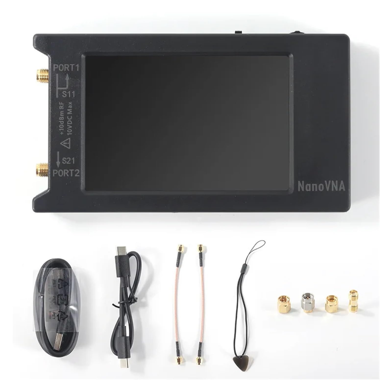 Spektrumanalysator, NanoVNA H4 Vector Network Analyzer for Antennen mit 1,5 GHz 4-Zoll-Touchscreen Kurzwellensignal-Testwerkzeug Hugen-Version