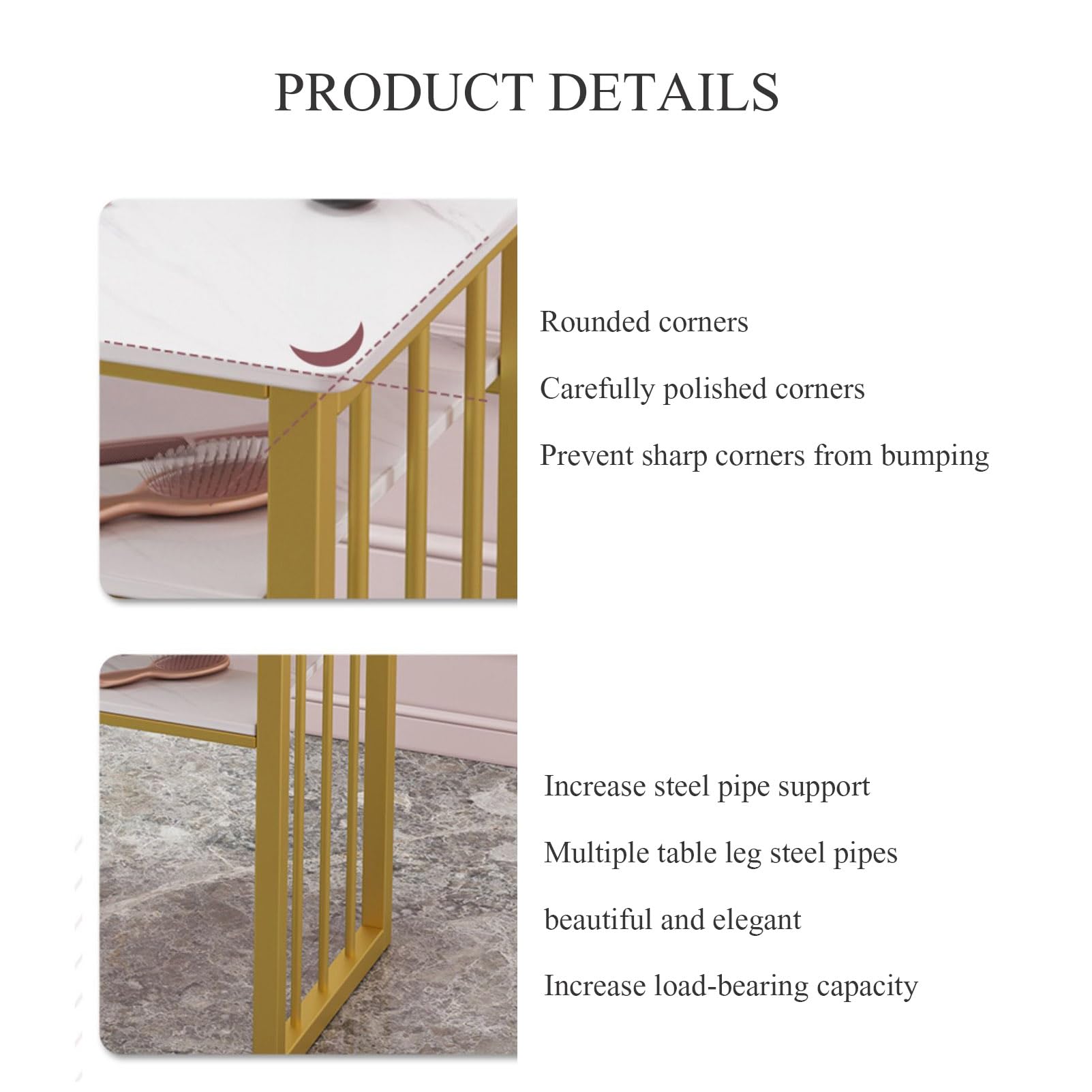 Tavolo per manicure scrivania per unghie per onicotecnico,Stazione per unghie moderna con texture marmorizzata con ripiani aperti ,Tavolo per unghie in legno per salone di bellezza e spa toletta