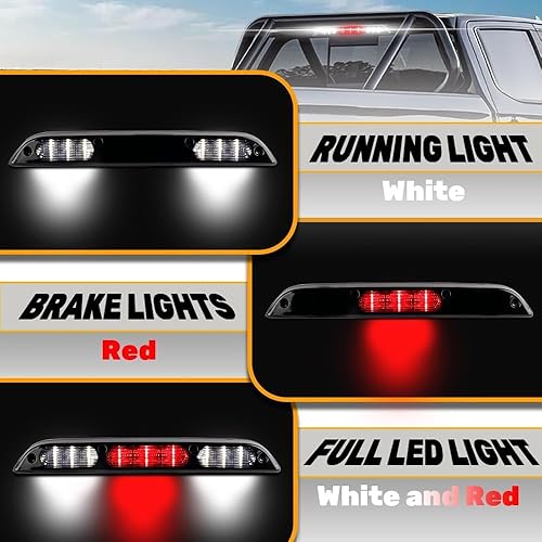 Miniatura 2 de 3 luz de freno de montaje alto trasero freno central parada tercera lámpara de carga trasera de freno para Ford 2015-2020 F-150, 2017 en adelante