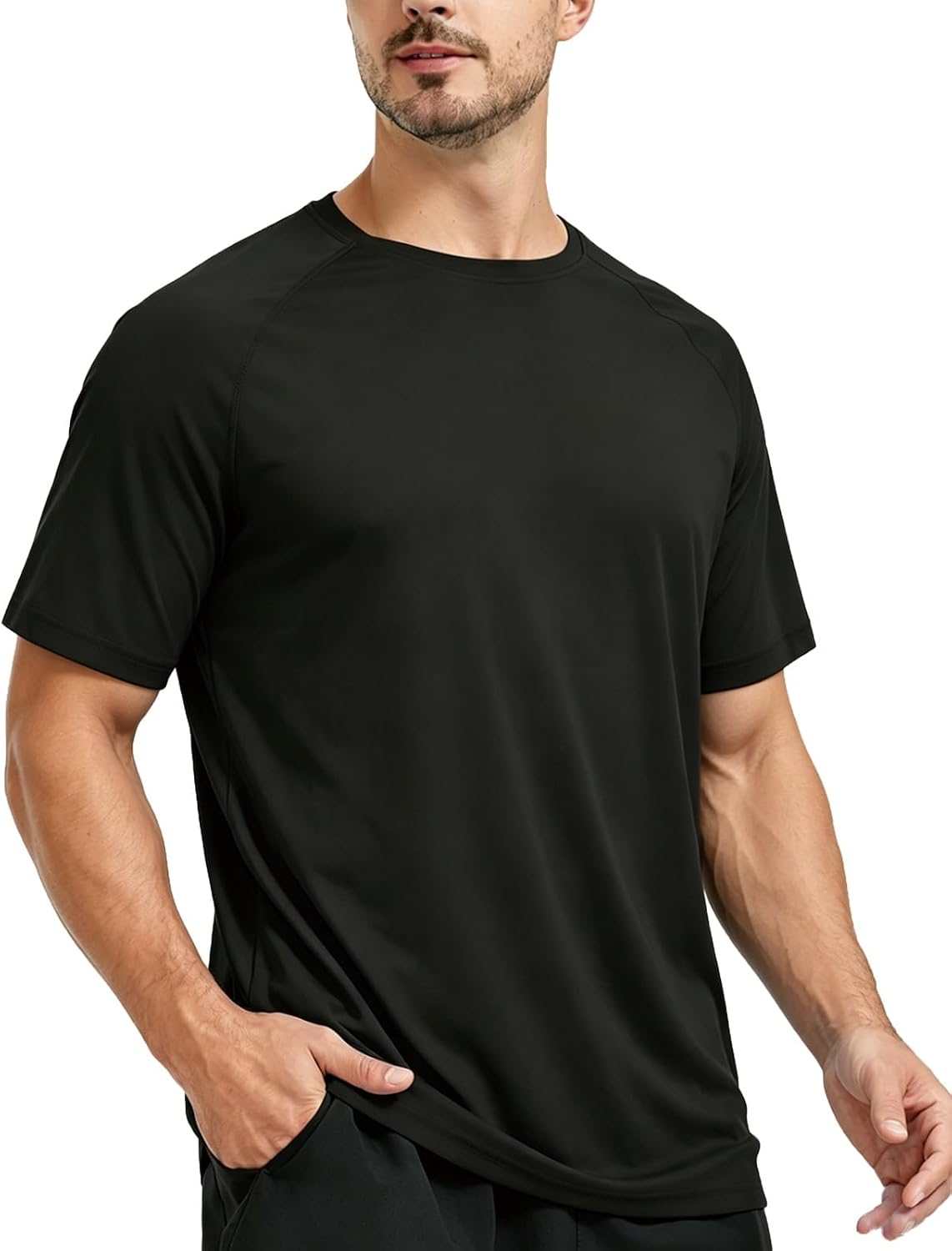 Men's UPF 50+ Sun Protection Short Sleeve Shirt UV Swim Water Shirt | SPF UV UPF 50+ Sun Protection , Short Sleeve Swimming Shirt, Water Beach Shirts, Quick Dry