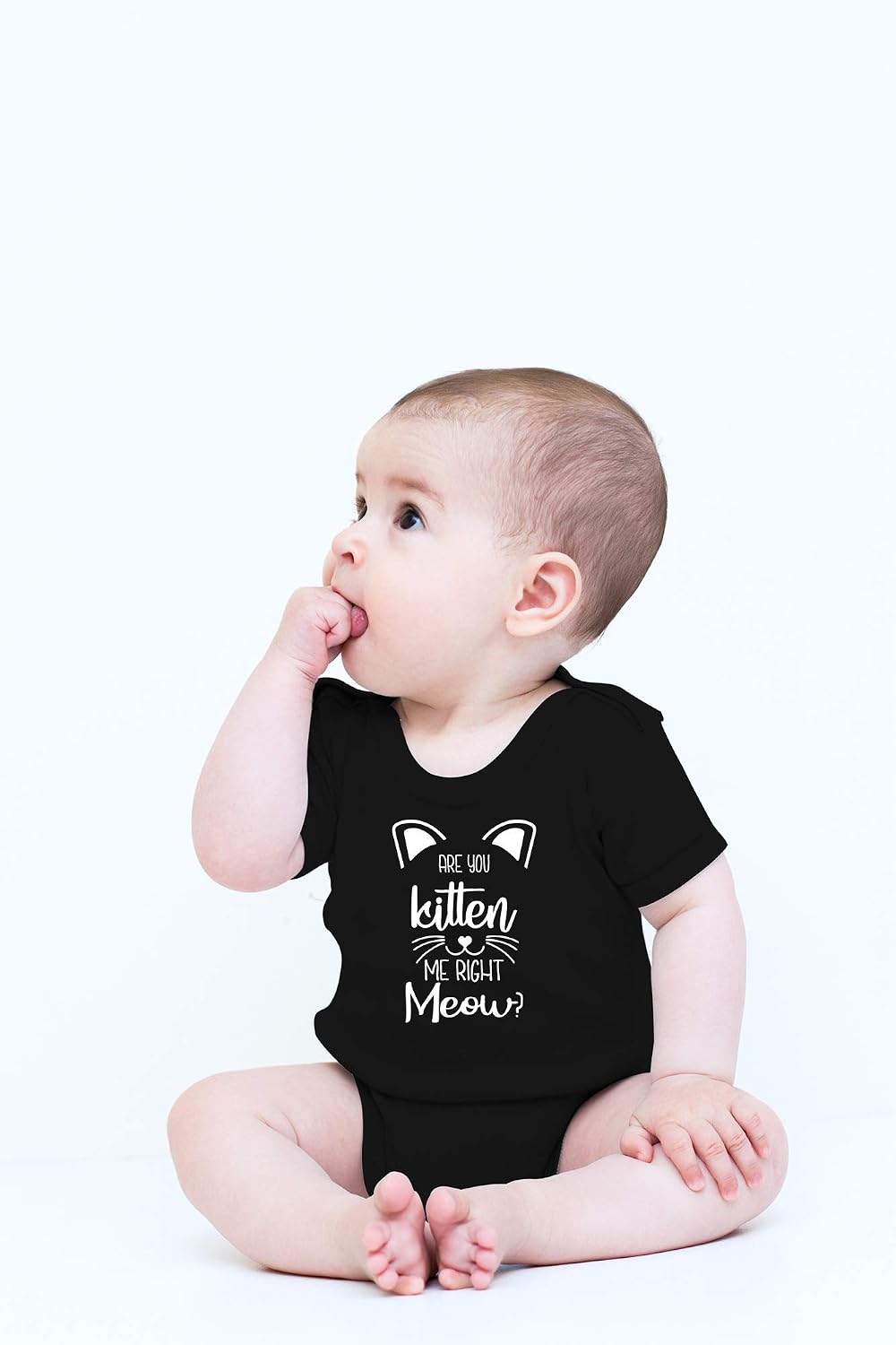 CBTwear You Kitten Me Right Meow - Baby Clothes - Funny Newborn Bodysuit Outfits for Boys and Girls