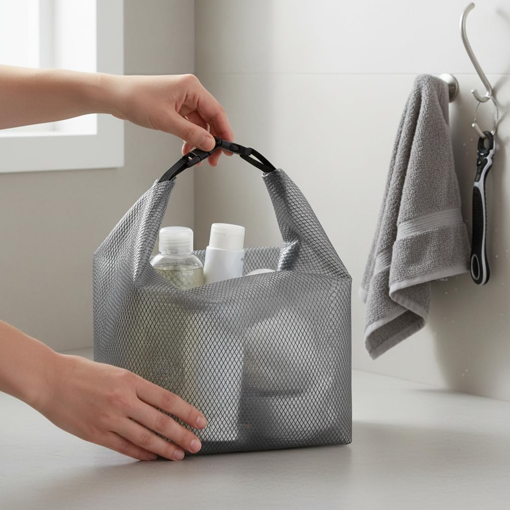 Waterproof Toiletry Bag, Zippered PVC, Small (27x11.5x24.5cm) image 2