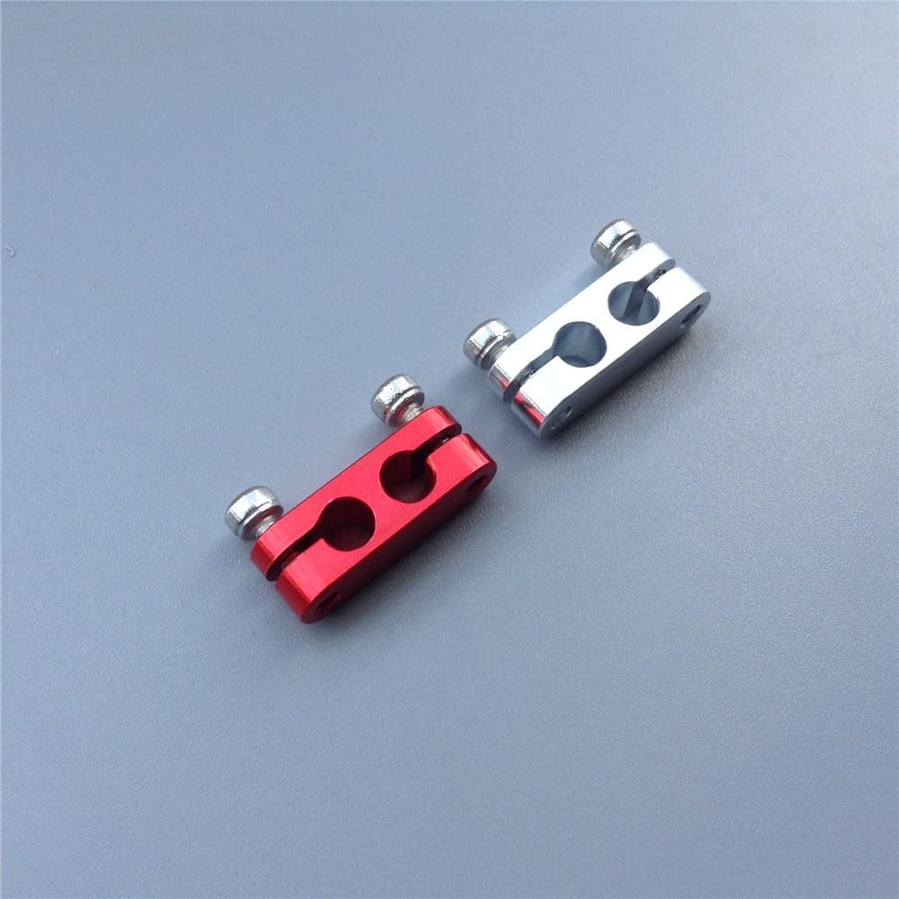 Aluminum Carburetor Needle Lock Clamp for Gas RC Boats, Anti-Loose Fuel Needle Fixer, Model Boat Accessory(Red)