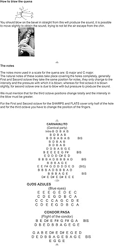 Miniatura 8 de Quena profesional de ESTILO ANDINO de Perú afinada en Sol mayor (440) hecha de bambú natural, bolsa está incluida