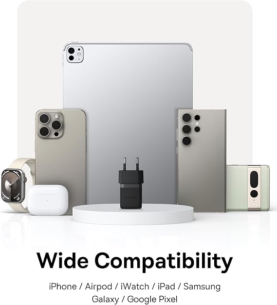 Baseus 30W Hızlı Şarj Cihazı, Palm 1C USB-C Duvar Adaptörü, BCT Soğutma Teknolojisi ve Akıllı Çip Koruması, Kompakt Şarj Başlığı, Samsung ve iPhone Uyumlu, Beyaz