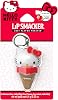 Lip Smacker Bálsamo labial Hello Kitty, sabor helado, humectante, suavizante, brillo suave, hidratante y protector, sabores divertidos y deliciosos, libre de crueldad - Helado (el empaque puede variar) 1 unidad (paquete de 1) 1