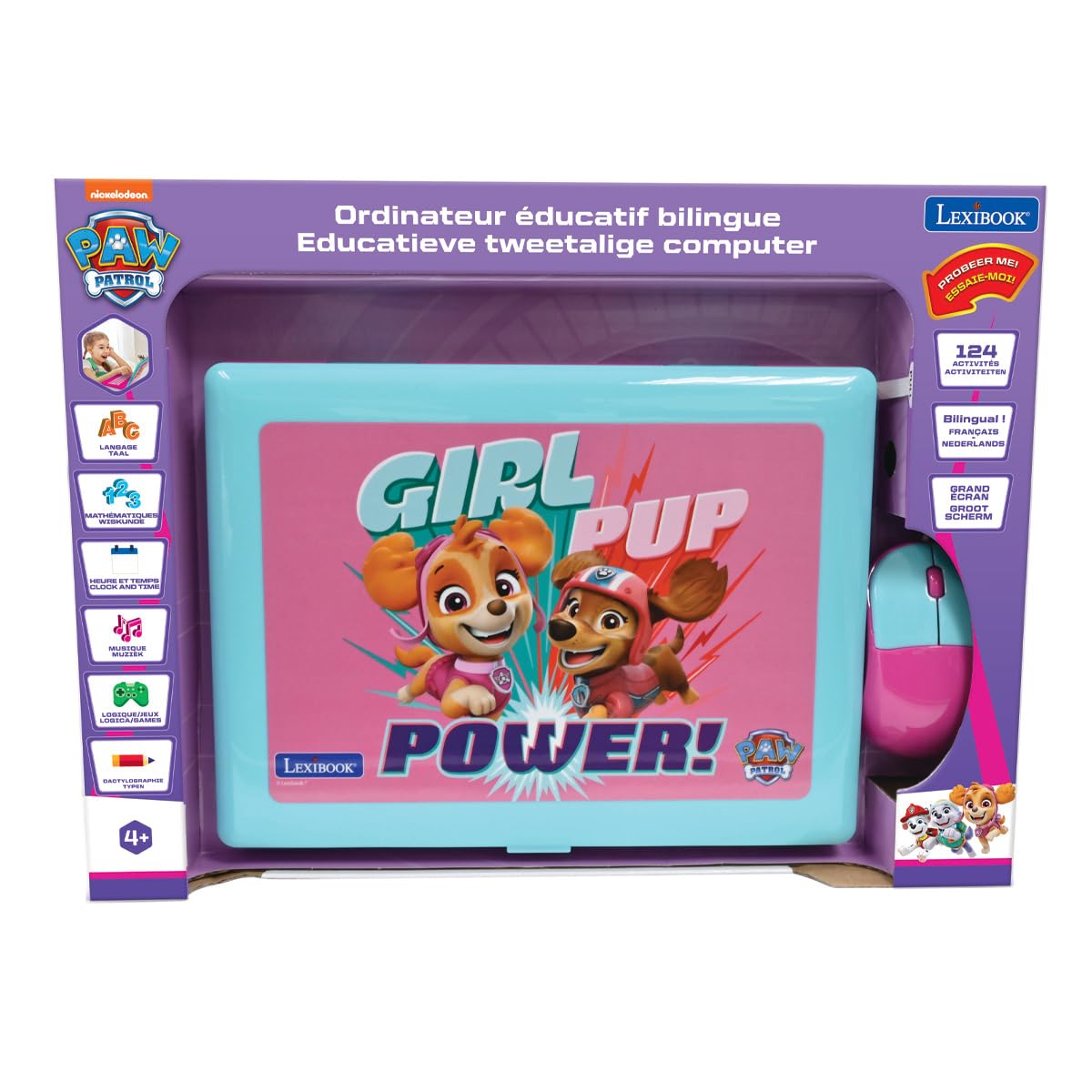 PAW Patrol Lexibook - Educatieve Tweetalige Computer 124 Activiteiten Jc598pai10