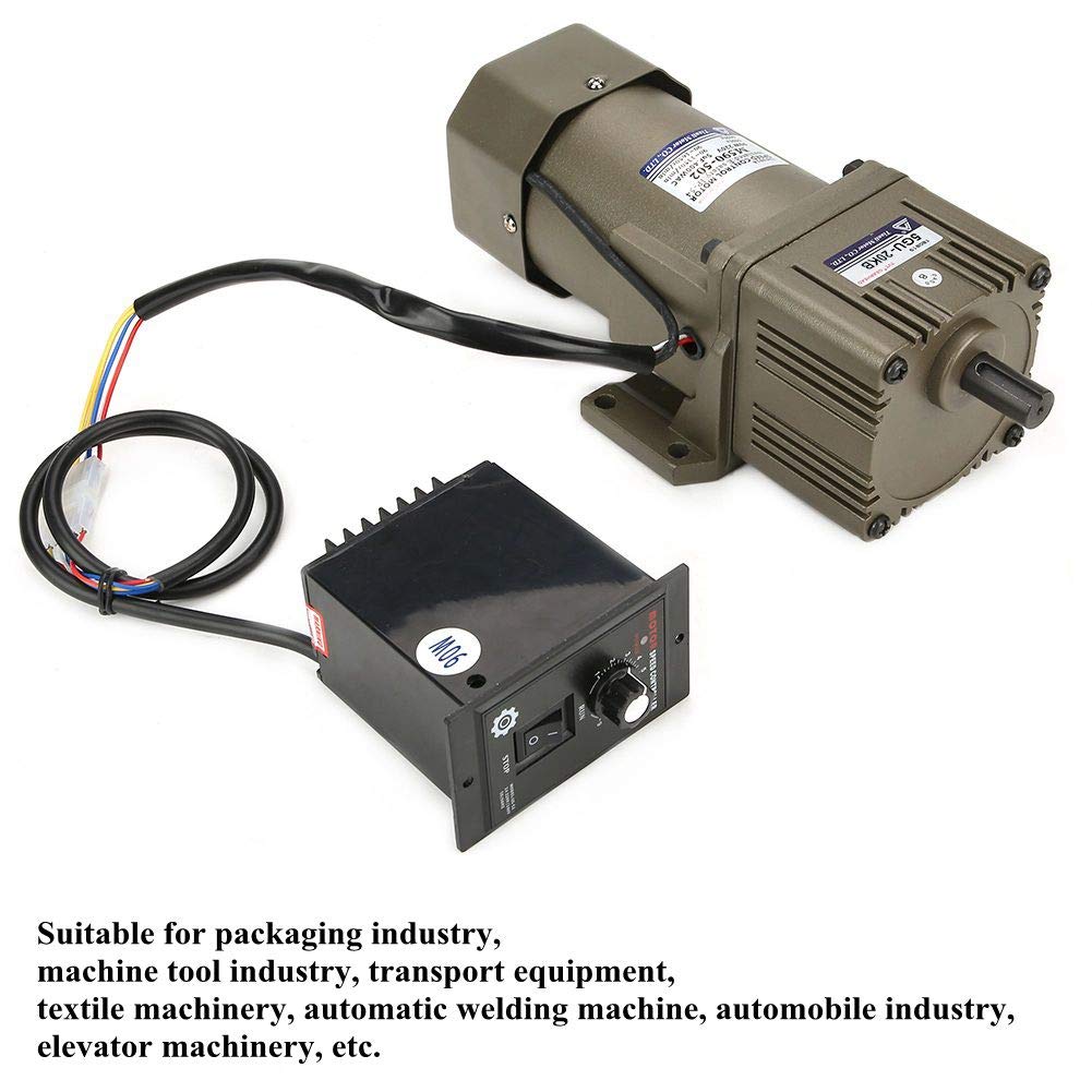 Velocidad ajustable de la desaceleración asincrónica del motor de engranaje monofásico de la CA 220V 90W conveniente para la industria de empaquetado, industria de la máquina-herramienta(20K)