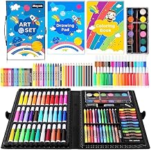 iBayam Art Supplies, 149-Pack Drawing Kit Painting Art Set Art Kits Gifts Box, Arts and Crafts for Kids Girls Boys Adult Artist, with Coloring Book, Crayons, Pastels, Pencils, Watercolor Pens & Cakes