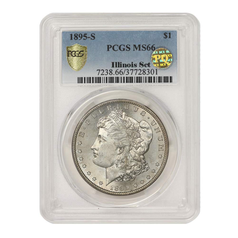 1895 S American Silver Morgan Dollar MS-66 PQ Approved $1 PCGS MS66