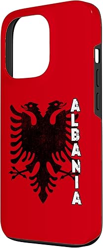 Vista 2 de Funda para iPhone 13 Pro Albania Bandera de Albania Double Eagle Flamuri Shqiperia