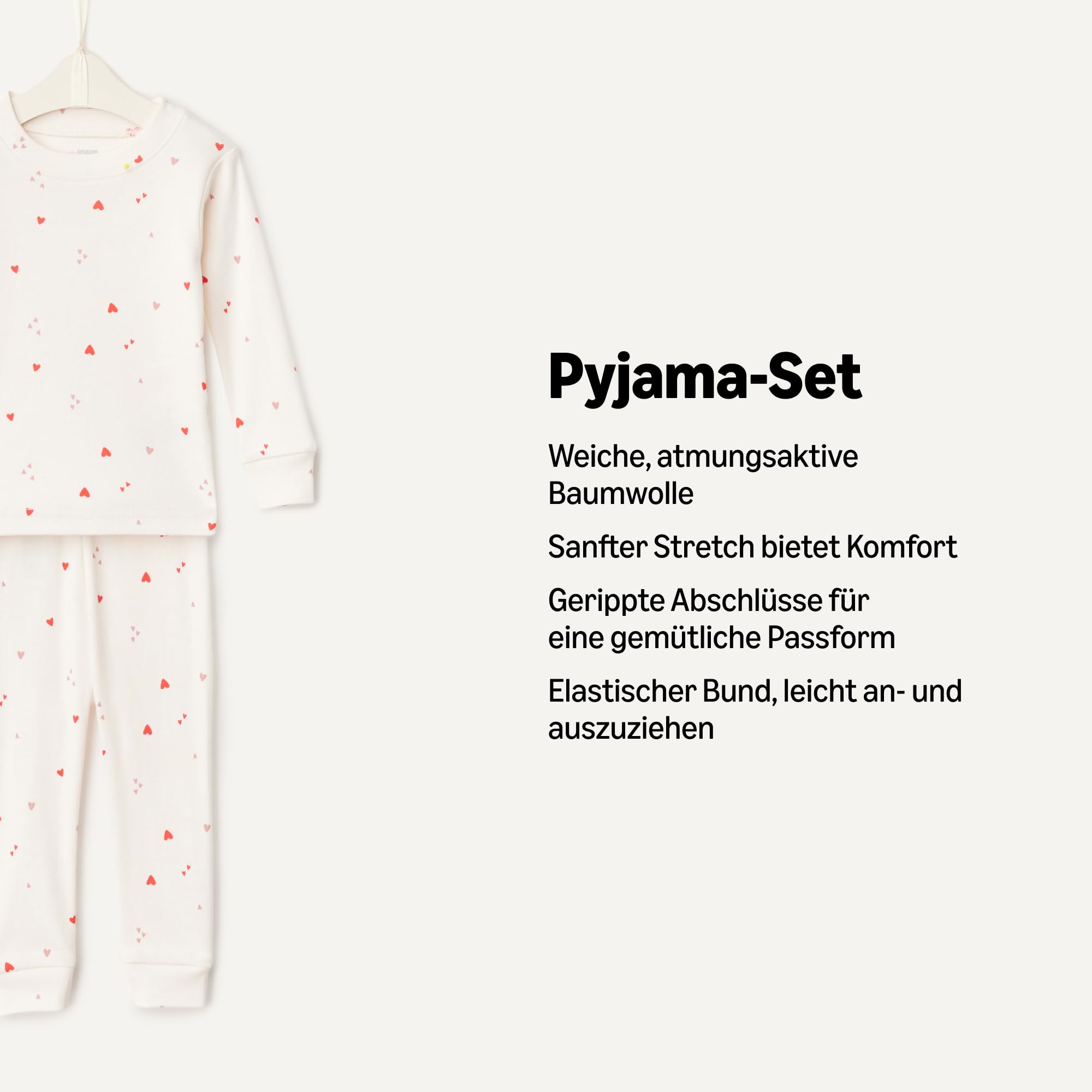 Amazon Essentials x Sofia Grainge Damen Langärmeliges Henley-Pyjama-Set