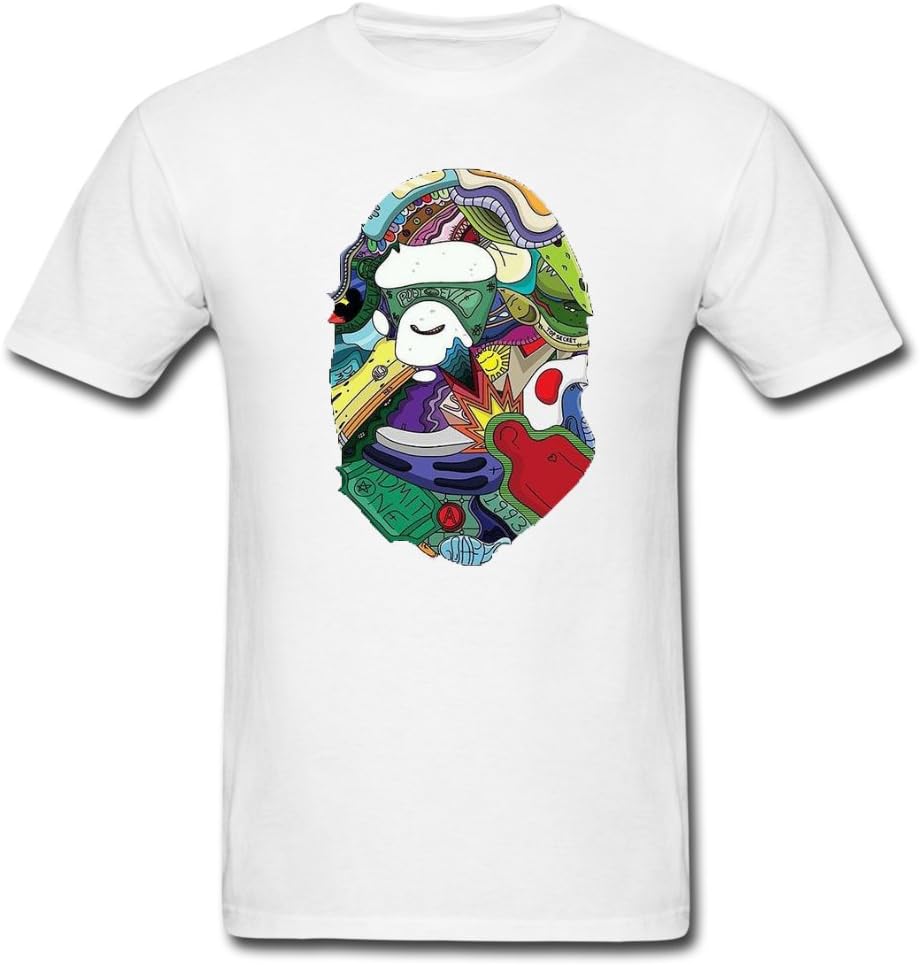 Dae Pak White 2016 Authentic Mix Style Bape Men T-Shirt XX-Large