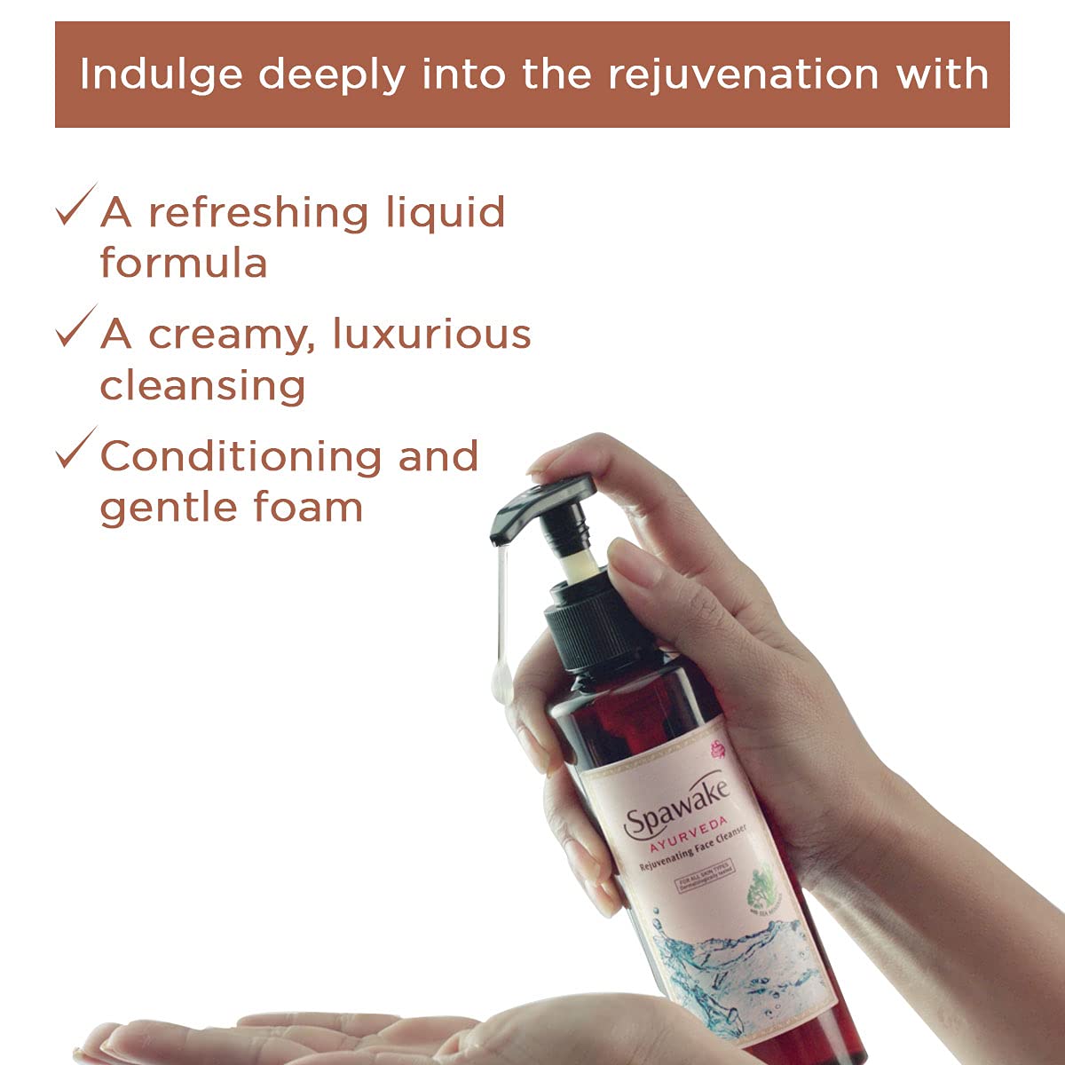 Spawake Ayurveda Rejuvenating Face Cleanser, Face Wash, 190ml