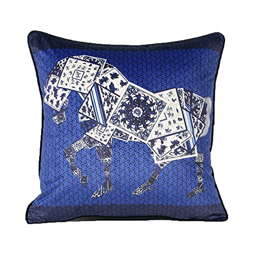 Image of Minasan European Style Classic Pattern 45 x 45 cm Square Cushion Soft Velvet Printed Sofa Cushion Cover Support Cushion Decorative Cushion, Velvet, a, 45 x 45 cm