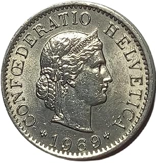 عملة قديمة دولة سويسرا 5 رابن -الاتحاد السويسري معدن