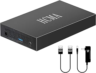 【Amazon.co.jp 限定】HCMA 外付けHDD 1TB 24時間連続録画対応/テレビ録画/PC/PS4/4K対応 静音&コンパクト 3.5インチ 金属製ボディ、耐衝撃、耐摩耗、Windows/Mac/USB3.0対応、外付けハードディスク (2)外付けHDD (1000GB))