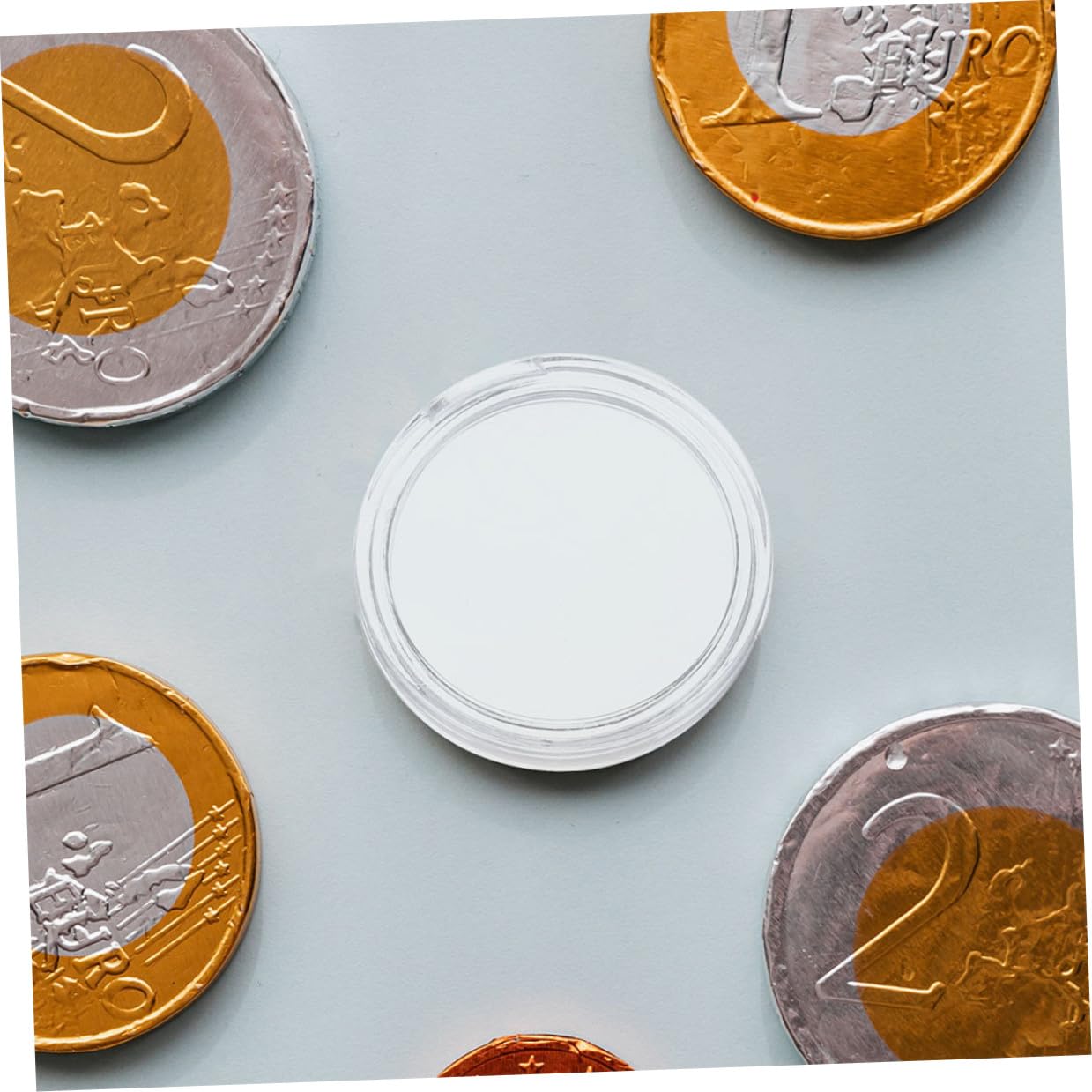 Housoutil 600 Stück Münzkapseln Klar Münzaufbewahrungsbox Acryl Münzschutzgehäuse Münzbehälter für Sammler Münzorganizer Präsentationsbox Transparent Langlebig