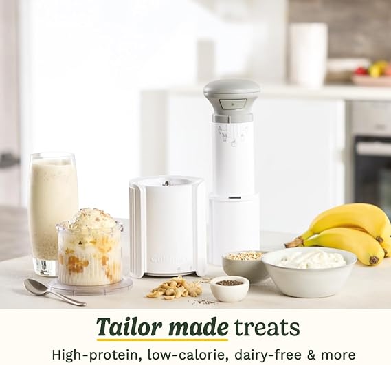 Cuisinart Freeze Wand XL Ice Cream Maker|2 x 470ml pots|5 presets: Ice Cream, Sorbet, Milkshake, Slushie, Mixins|high-protein, dairy-free, vegan, low calorie |Churn in 5 minutes|Compact, handheld