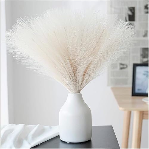 Miniatura 4 de decoration 10pcs Artificial Flowers Bouquet Pampas Fake Flowers Flower Arrangement for Table Decoration Home Party Wedding Decor Faux Reeds