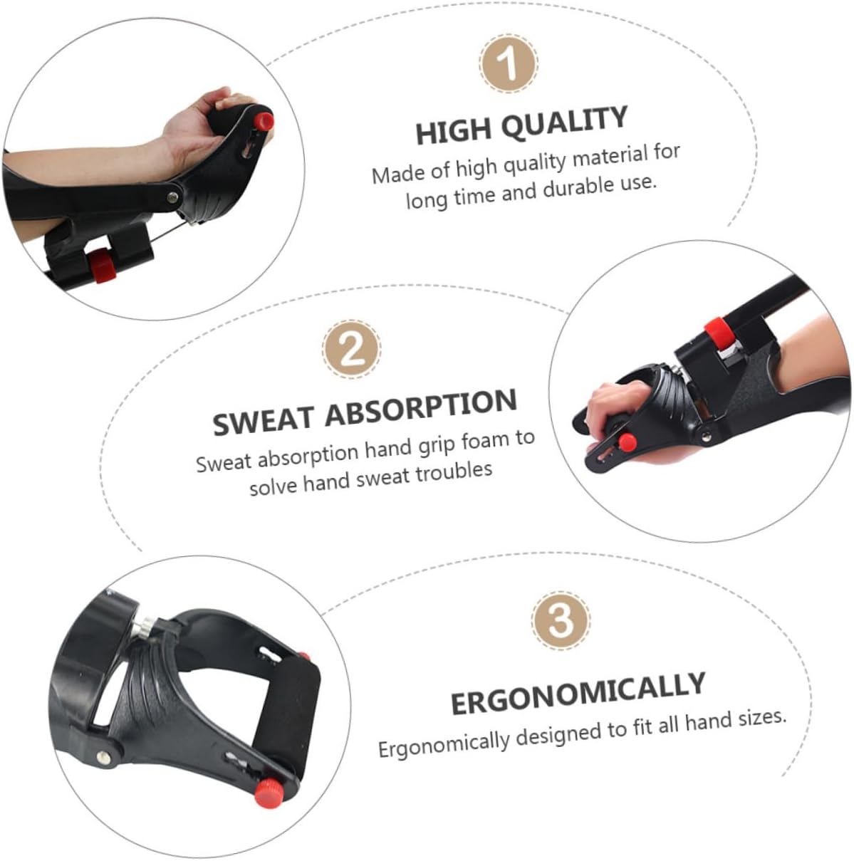 Totority Wrist Trainer for Forearm Grip Strength Training Fitness Equipment Wrist Force Trainer Muscle Tool