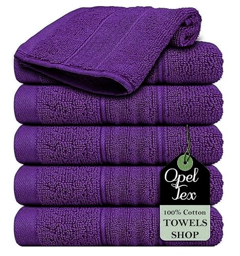 OPEL TEX 6X Face Cloth Flannels 100% Egyptian Cotton Set (30 x 30 cm
