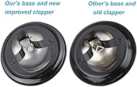 Vista 3 de Campana de servicio, campana de llamada, campana de escritorio, botón grande, paquete de 2, versión mejorada