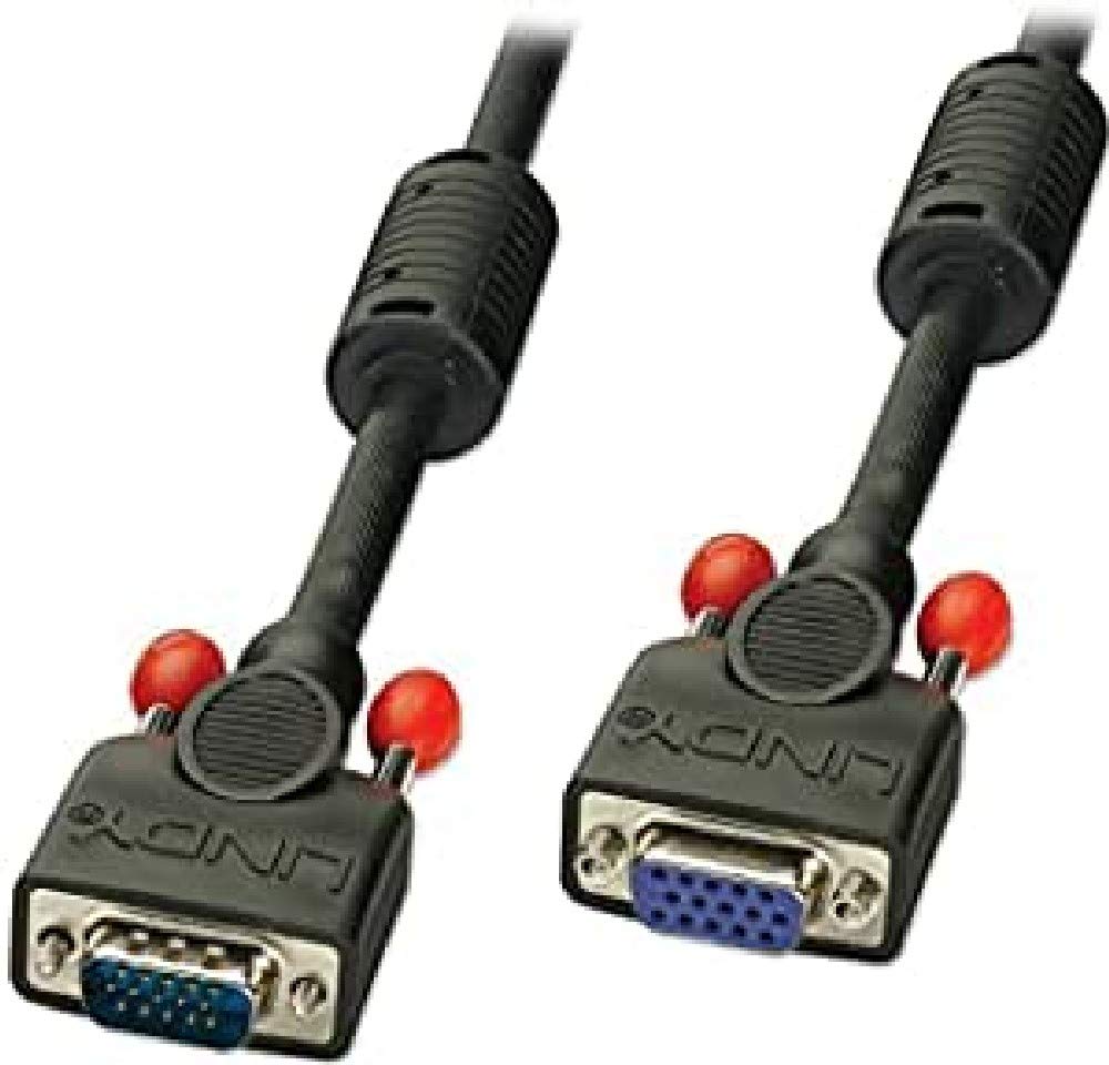 LINDY 1m Premium SVGA Monitor Extension Cable, Black