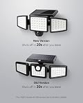Lepro Solar Motion Sensor Light Outdoor, WL4000 Super Bright Solar Outdoor Lights, 270° Wide Angle Security Lights, 6500K IP65 Waterproof LED Flood Lights for Yard, Garden, Garage, 2 Pack