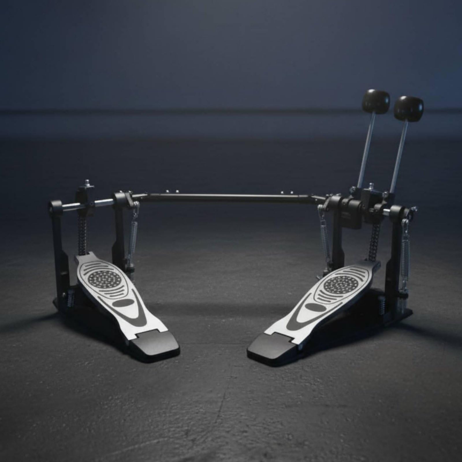Drum Pedal Pedale Batteria Pedale Grancassa Doppia Catena Pedale Doppio in Lega con Controllo Precisione Regolazioni Molla E Battente Piastra