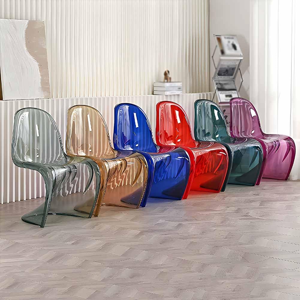 Amazon｜現代アクリル透明椅子、 アクリル酸強調サイドチェア、 無