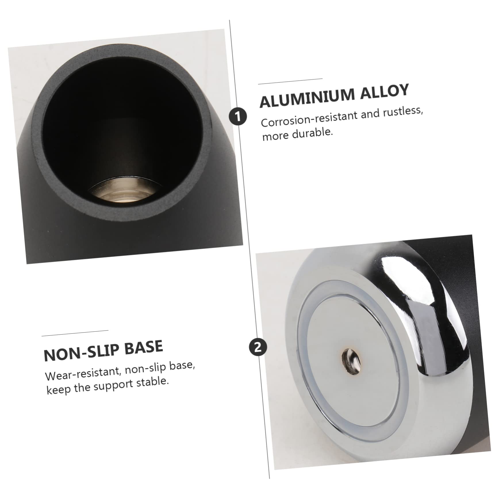 FRCOLOR 2pcs Shaving Razor Holder Oblique Shaver Stand Portable Razor Organizer Rustproof Sturdy Base