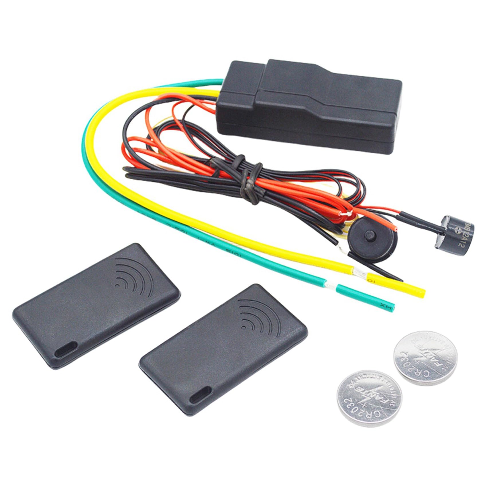 2X Antidémarrage de Voiture 12 V Anti-Piratage 2,4 GHz RFID sans Verrouillage du Moteur de Voiture Antidémarrage sans Verrouillage Automatique Caché