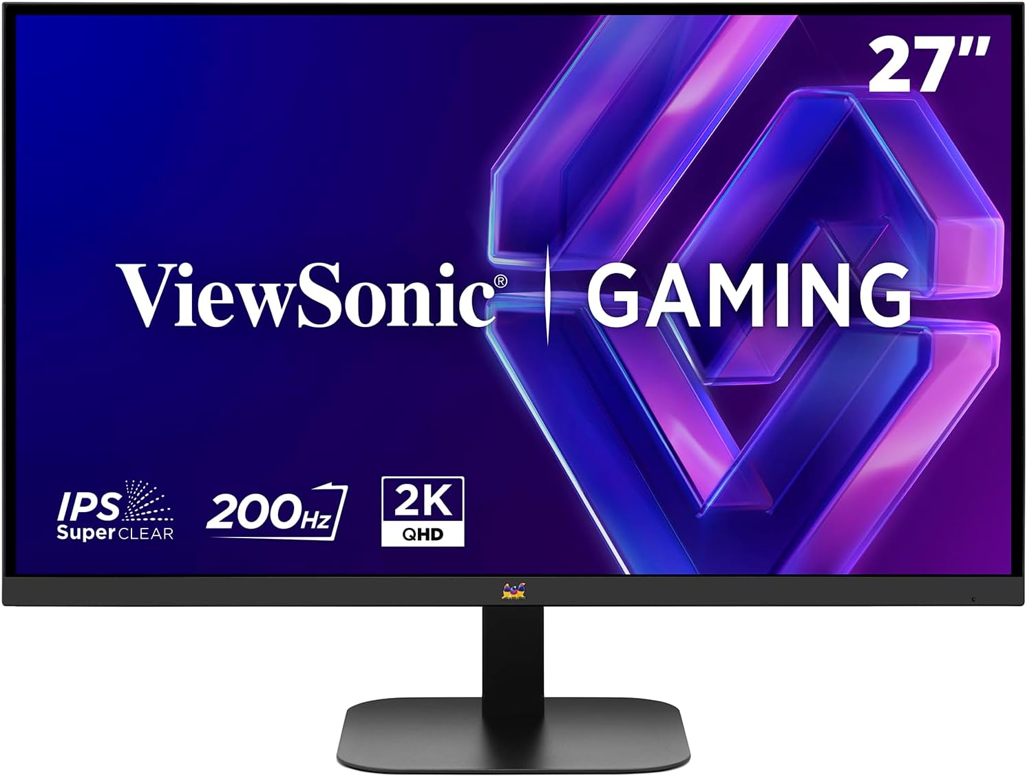 ViewSonic VX2757-2K-PRO 27-Inch Gaming Monitor, WQHD 2560p x 1440p, 200Hz, 1ms MPRT, IPS Panel, G-Sync Compatible, 111% sRGB, HDR10, Frameless Design, HDMI 2.0 x 2, Display Port