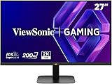 ViewSonic VX2757-2K-PRO Écran PC Gamer 27 Pouces WQHD 2560p x 1440p, 200Hz, 1ms MPRT, Compatible G-Sync, HDR10, IPS, 2 HDMI, Display Port, sans Scintillement - 1