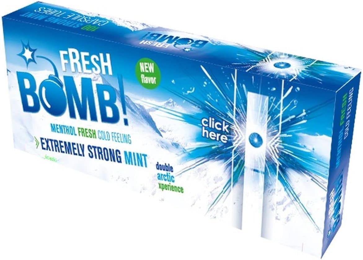 Fresh Bomb Arctic Strong Mint Click Hülsen mit Aromakapsel 5 Boxen (500 Hülsen)