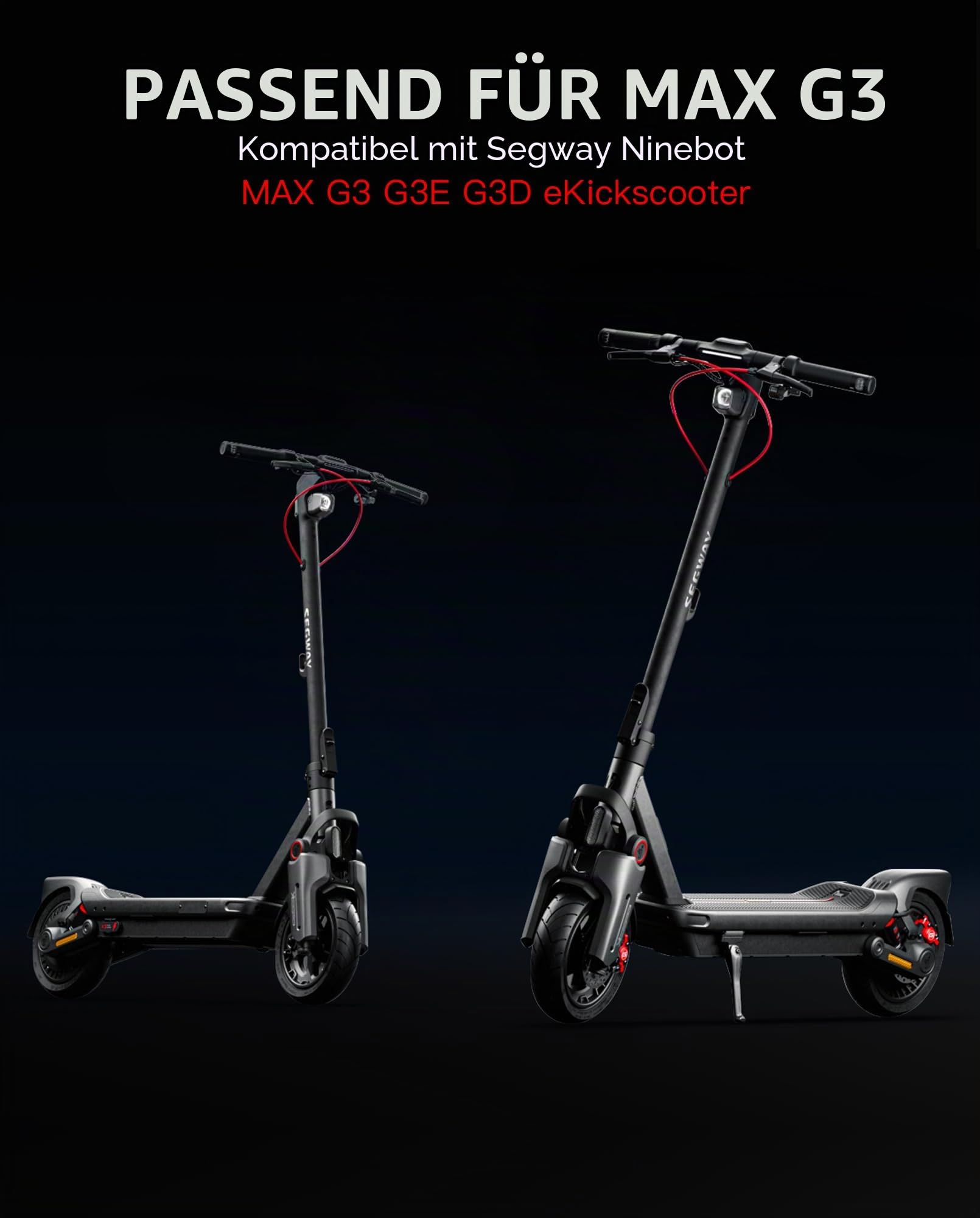 70/60-7.5 Jelly-Reifen Kompatibel mit Segway Ninebot Max G3 / G3E / G3D Kickscooter Leer Outer Tyre 11 Zoll Rutschfest Tubeless Reifen Original Zubehör