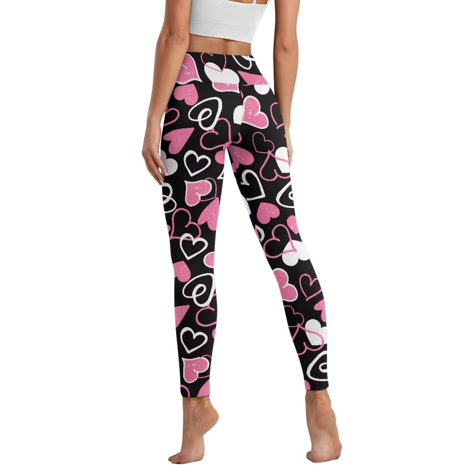 Womens Soft High Waisted Leggings with Pockets Tummy Control Fitted Trendy Yoga Pants Breathable Tights for Joggers