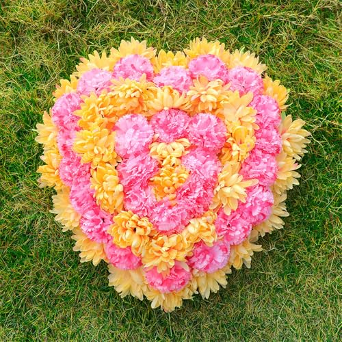 Chrysanthème en soie résistant aux intempéries pour décoration funéraire durable