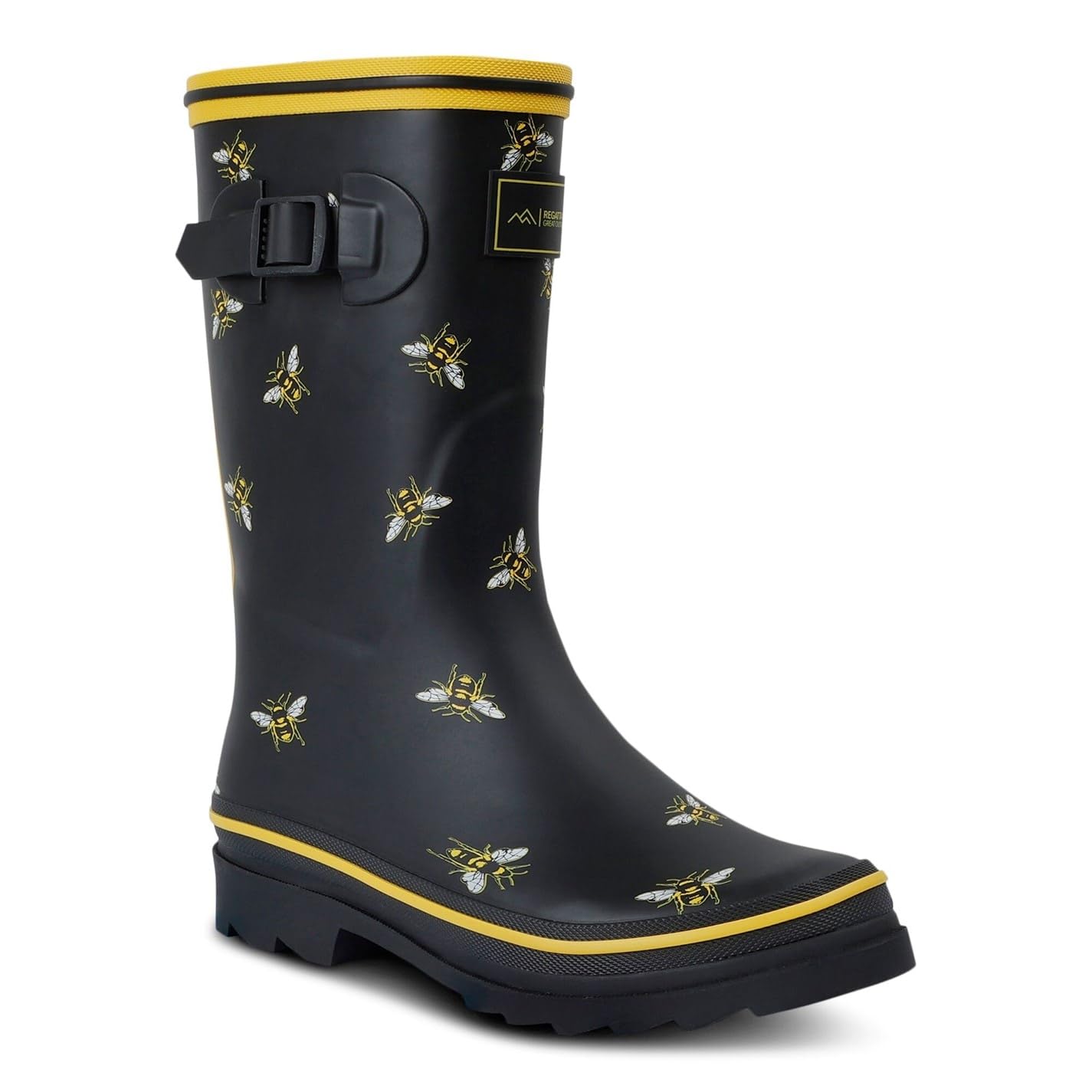 Regatta Women's Amelia Short Waterproof Wellies Boots in Jet Black | Size: 6.5