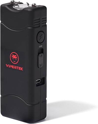 VIPERTEK VTS-881 Micro Stun Gun con linterna LED, negro