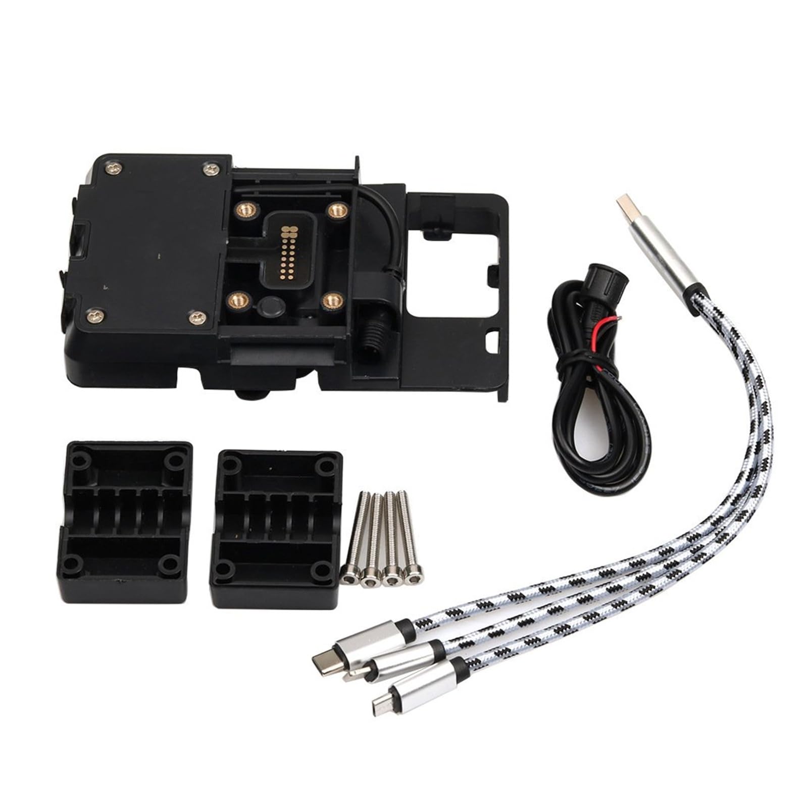 Soporte Navegación GPS para Motocicleta Soporte De Teléfono Móvil para Motocicleta Placa De Navegación GPS para para Tracer 900GT para Tracer 9GT 2021 2022 2023 (Color : USB 12mm Hole)