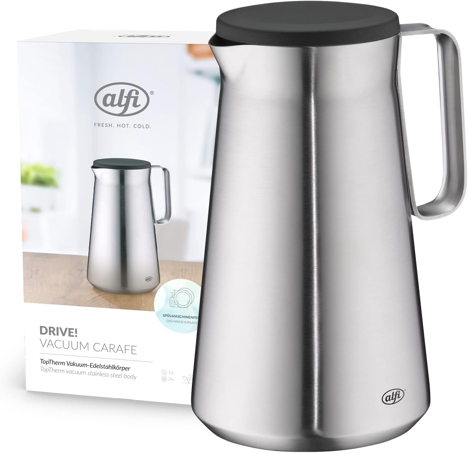 ALFI Drive Vacuum Flask 1 Litre Stainless Steel