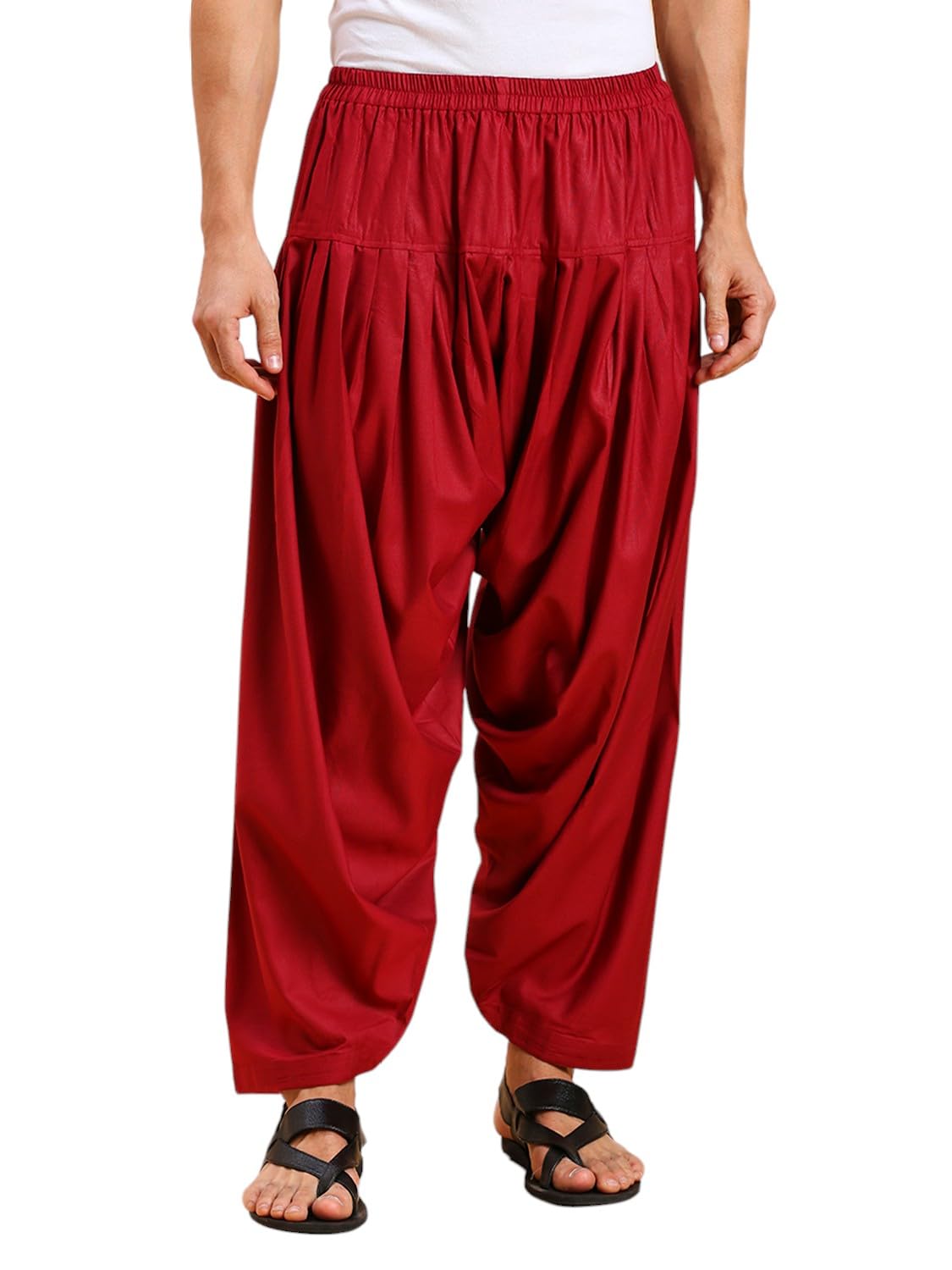 rajubhai hargovindas Men's Elastic Waist Cotton Silk Patiala Salwar-picture-27